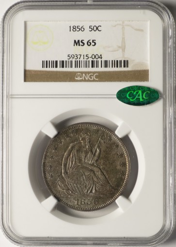 1856 50C WB-101, MS65 NGC. CAC