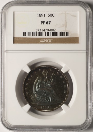 1891 50C - NGC PF67