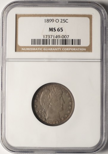 1899-O 25C - NGC MS65