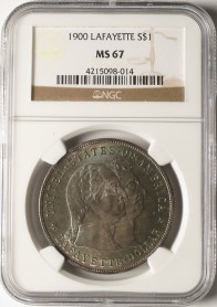 1900 Lafayette Dollar - NGC MS67