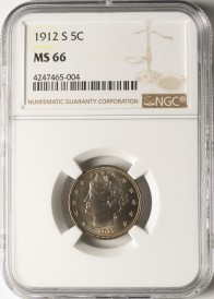 1912-S 5C MS66 NGC