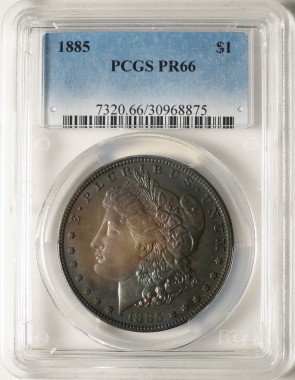 1885 S$1 - PCGS PR66
