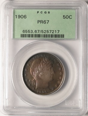 1906 50C PR67 PCGS.