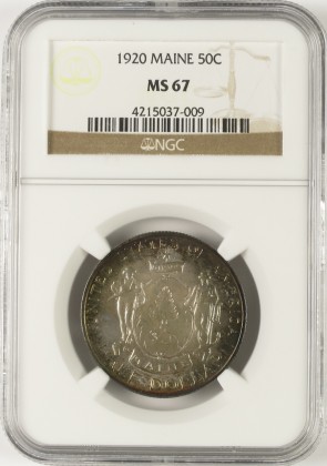 1920 Maine 50C - NGC MS67