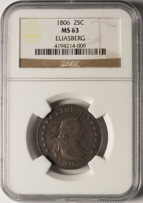 1806 25C - NGC MS63 Eliasberg