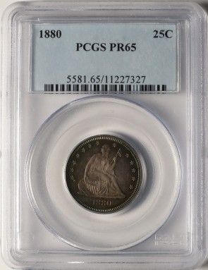 1880 25C - PCGS PR65