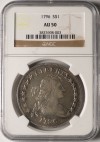 1796 $1 - NGC AU50
