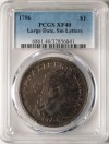 1796 S$1 Large Date, Small Letters - PCGS XF40